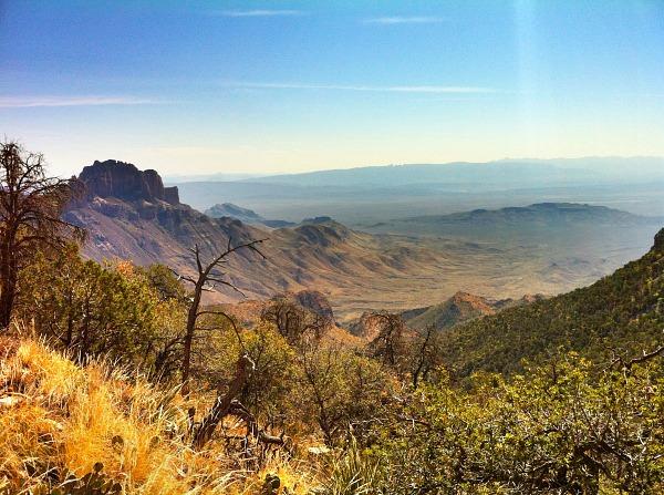 A look down on the Chihuahuan Desert from the Chisos Mountains (Traveling Ted)